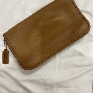Authentic Coach Leather Clutch